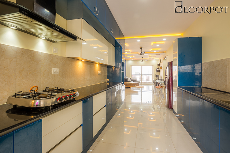Parallel Kitchen Interior Design-Kitchen 3-3BHK, Kanakpura Road, Bangalore